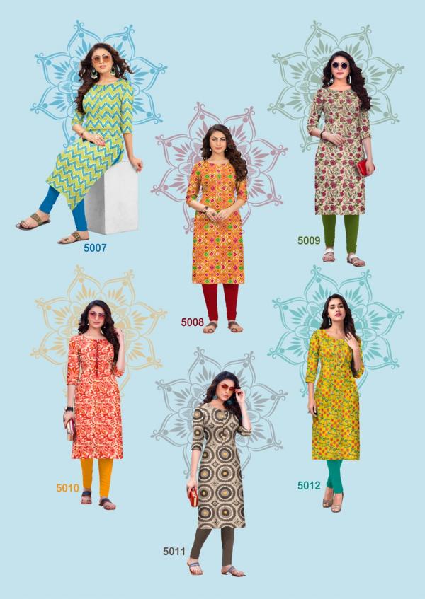 Radhika Traditional Vol-5 Cotton Exclusive Designer Kurti Collection